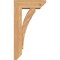 Ekena Millwork Thorton Slat Smooth Bracket w/ Offset Brace, Western Red Cedar, 5 1/2"W x 14"D x 26"H BKT0604X14X26THR06SWR - alternate 4
